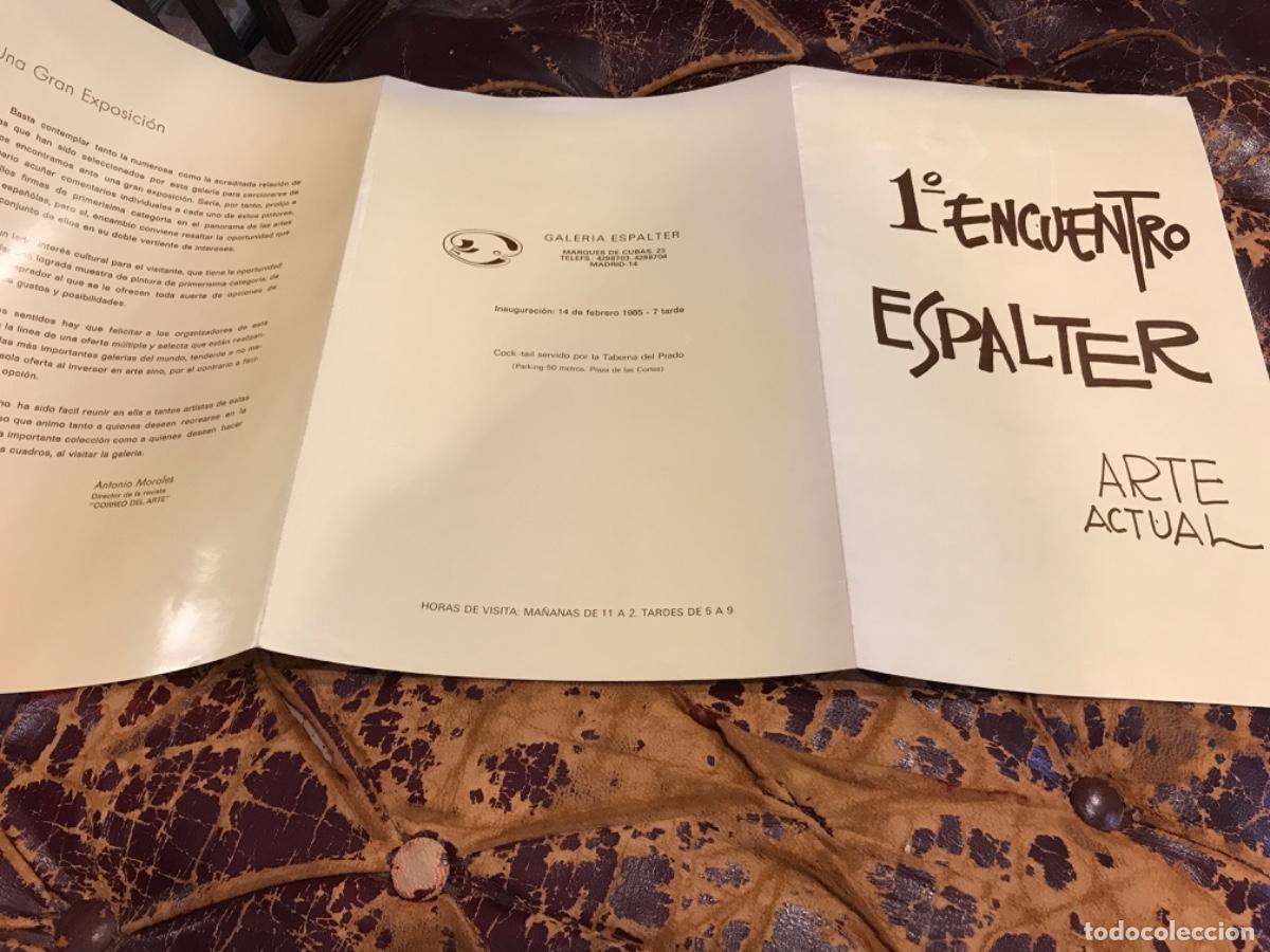 Gebrauchte B&uuml;cher: FOLLETO DE ARTE. 1&ordf; ENCUENTRO ESPALTER, ARTE ACTUAL. 1985, MADRID