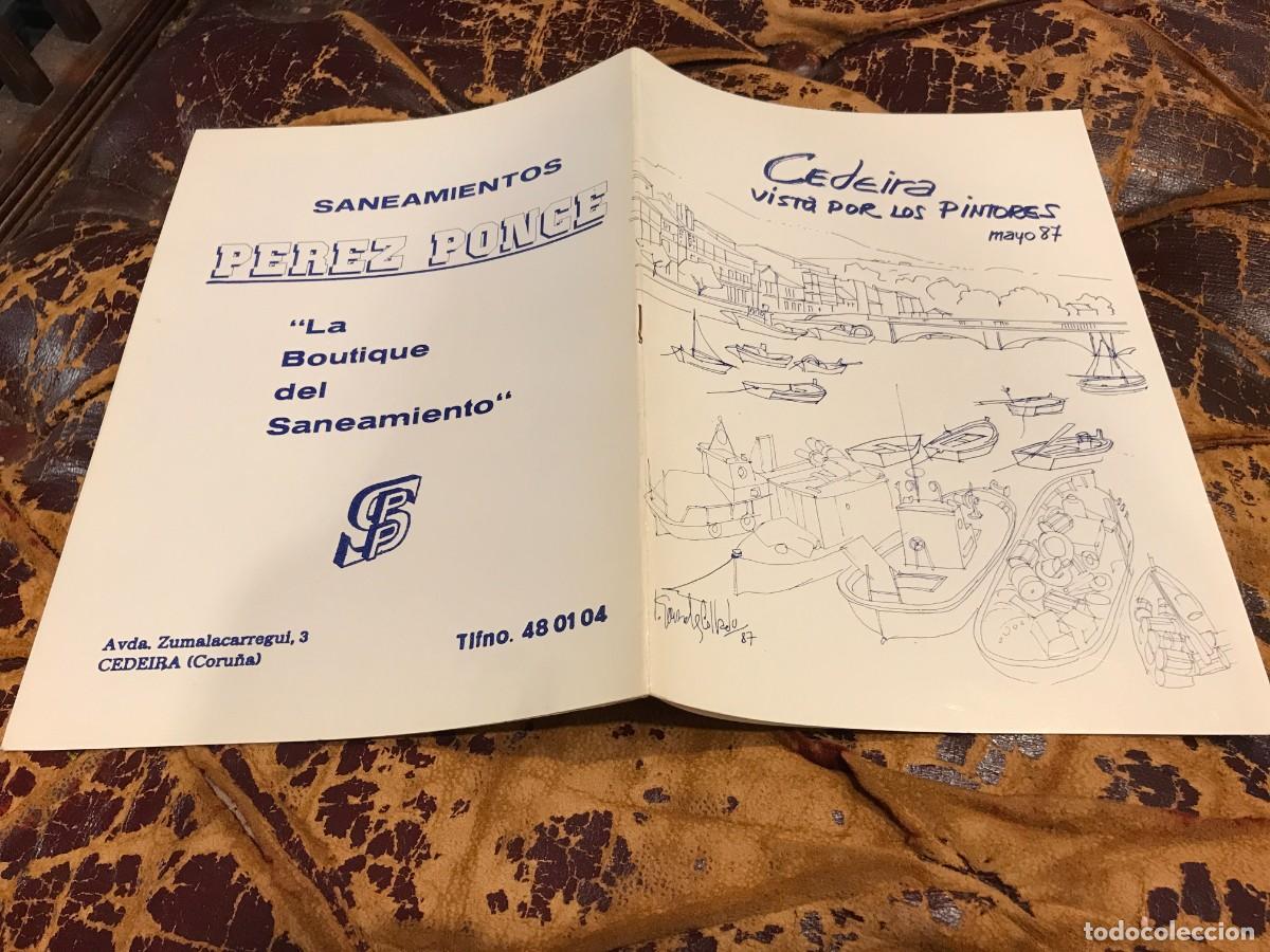 Libri di seconda mano: CEDEIRA VISTA POR LOS PINTORES. MAYO 1987. FERROL. BARC&Oacute;N-COLLADO-FRAGUELA-ADRIANO PAZ...