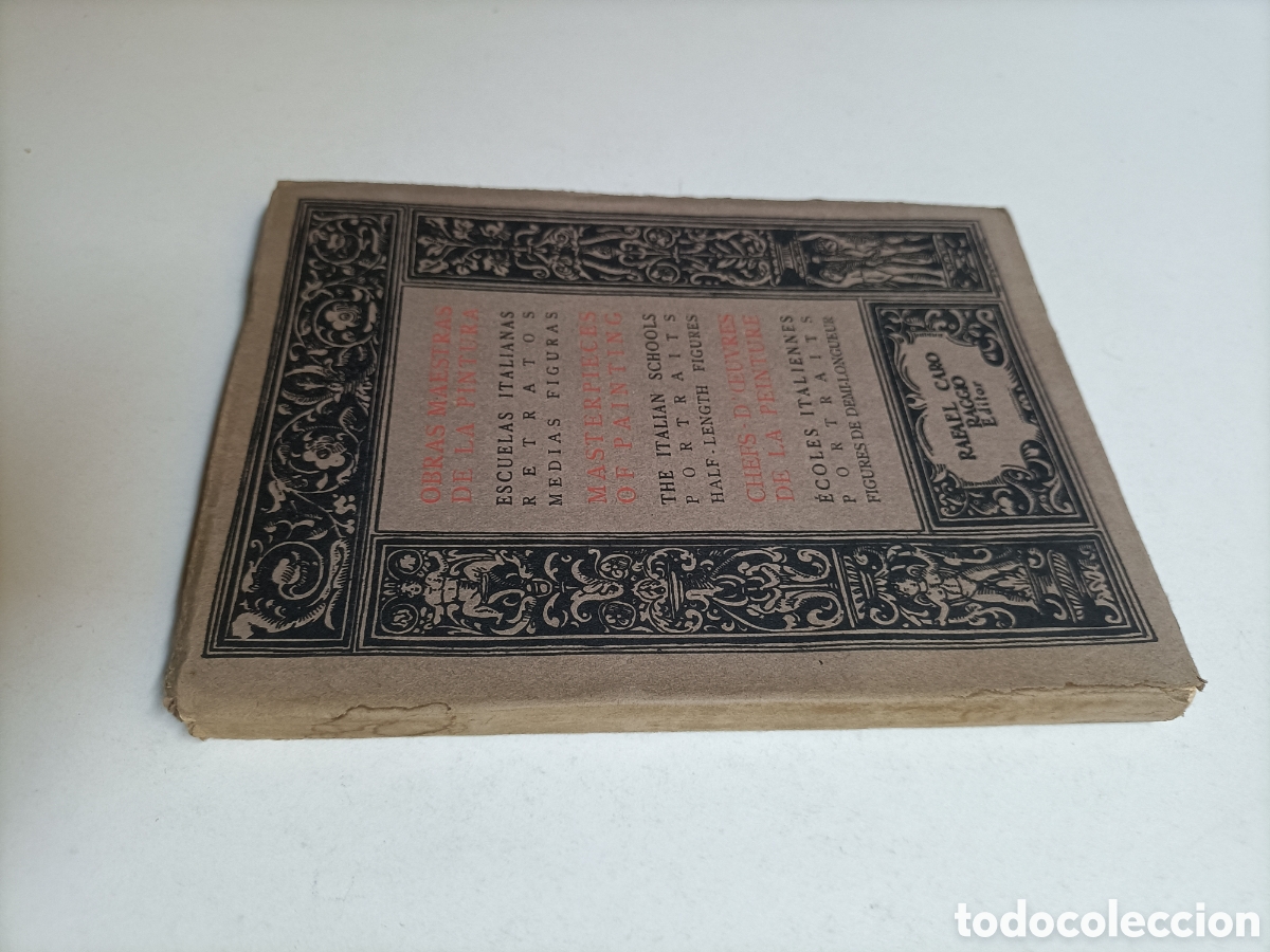 Libros de segunda mano: Obras maestras de la pintura. Escuelas italianas retratos medias figuras. Pintura antigua