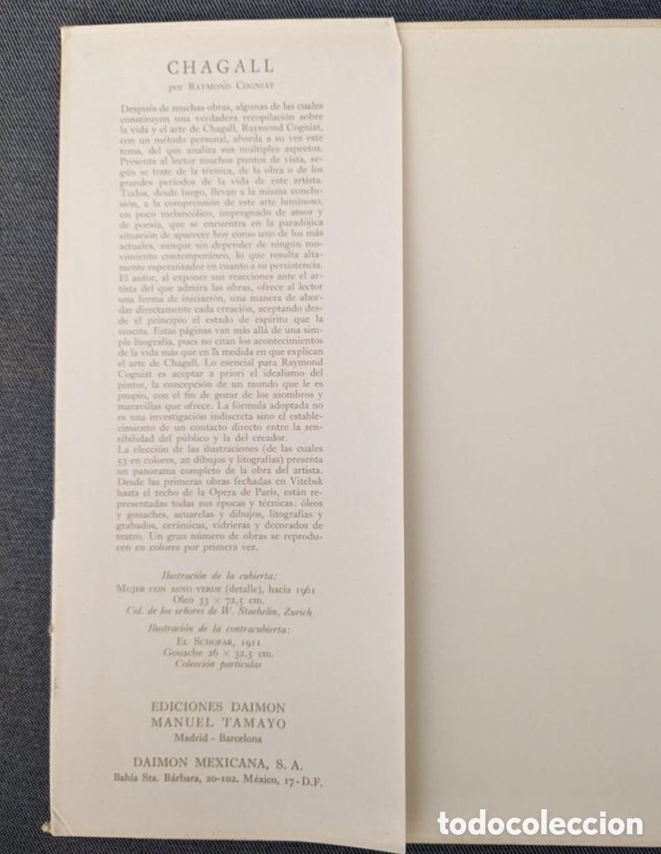 Libros de segunda mano: Libro Chagall. Raymond Coginat - Foto 3