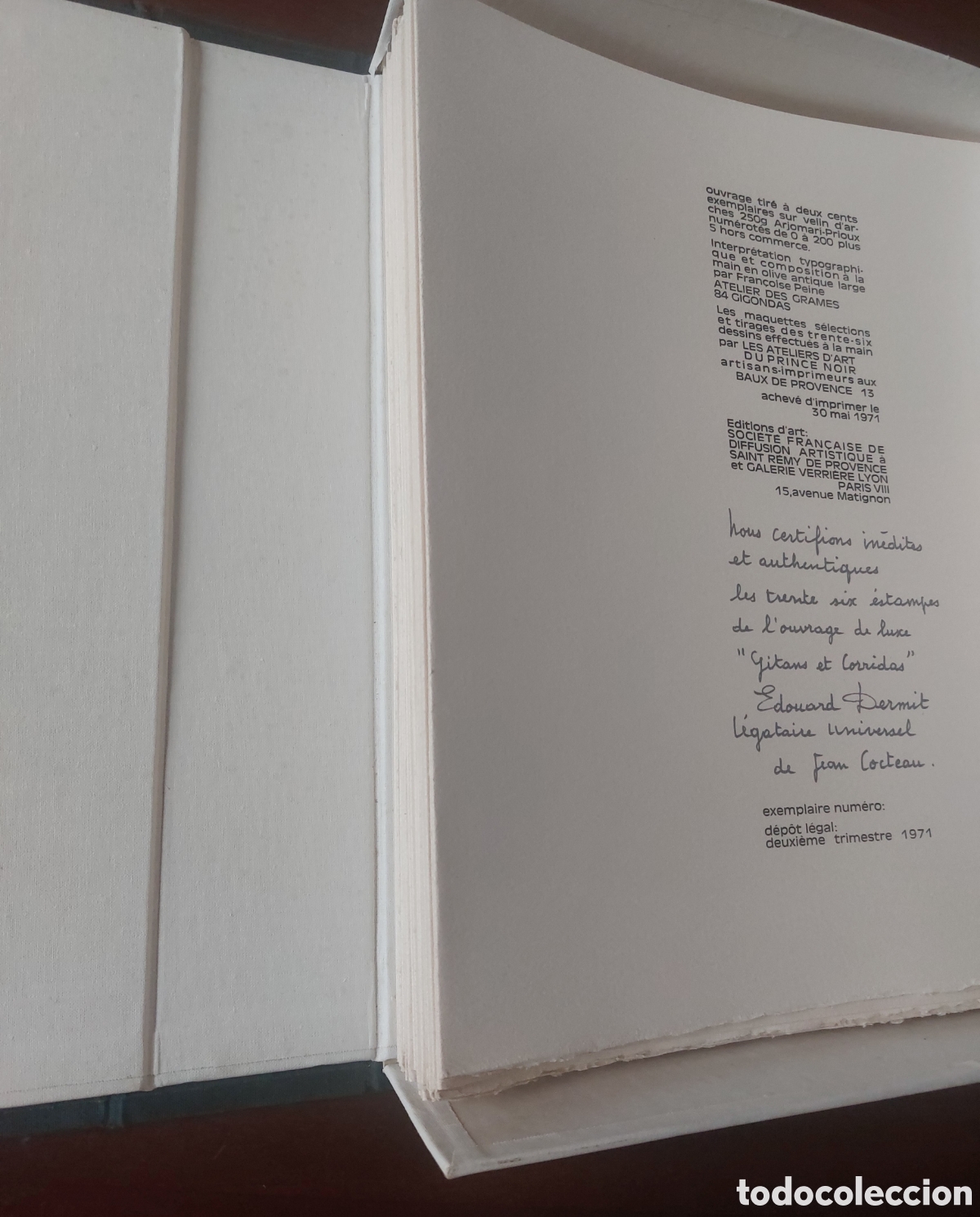 Libros de segunda mano: Gitans et Corridas. 1971. Jean Cocteau. - Foto 2