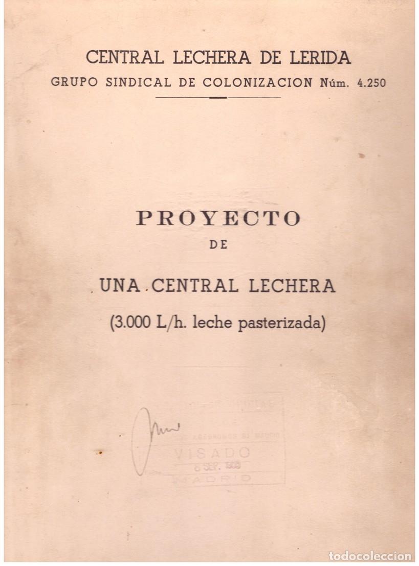 Libri di seconda mano: PROYECTO DE UNA CENTRAL LECHERA