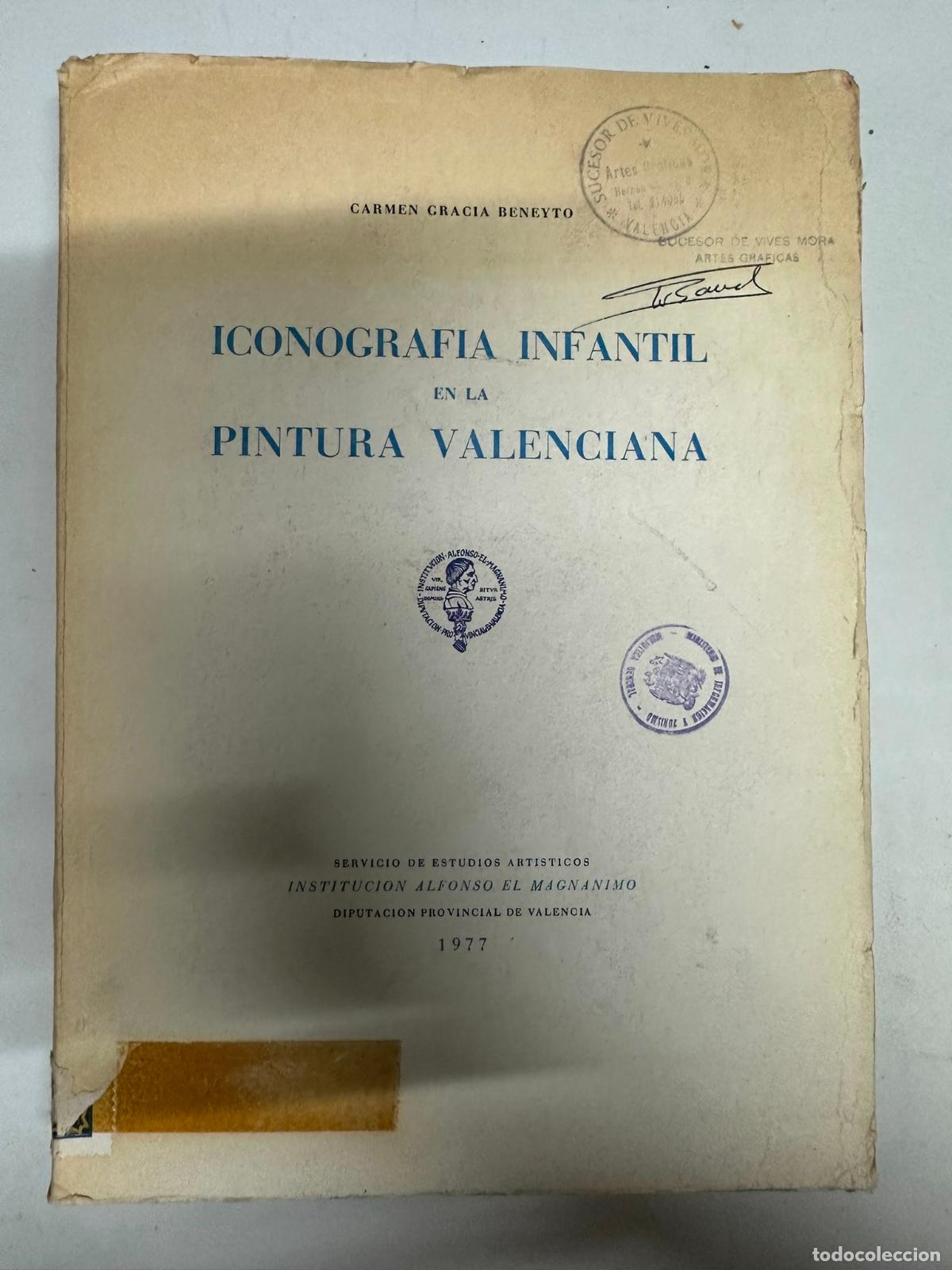 Second hand books: ICONOGRAFIA INFANTIL EN LA PINTURA VALENCIANA - Carmen Garcia Beneyto