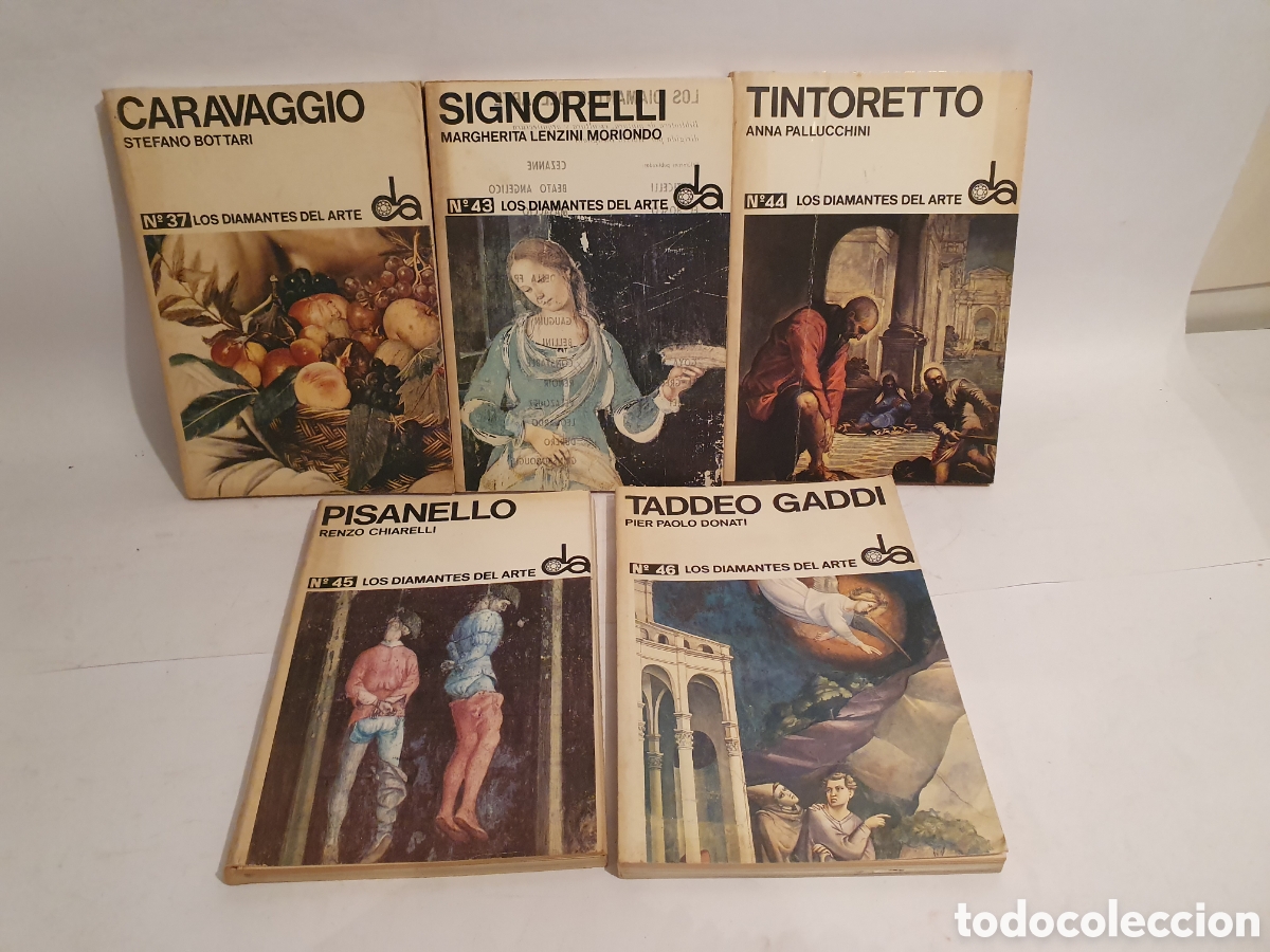 Libri di seconda mano: LOS DIAMANTES DEL ARTE. CARAVAGGIO, SIGNORELLI, PISANELLO, TINTORETTO, TTADEO GADDI. 1970.