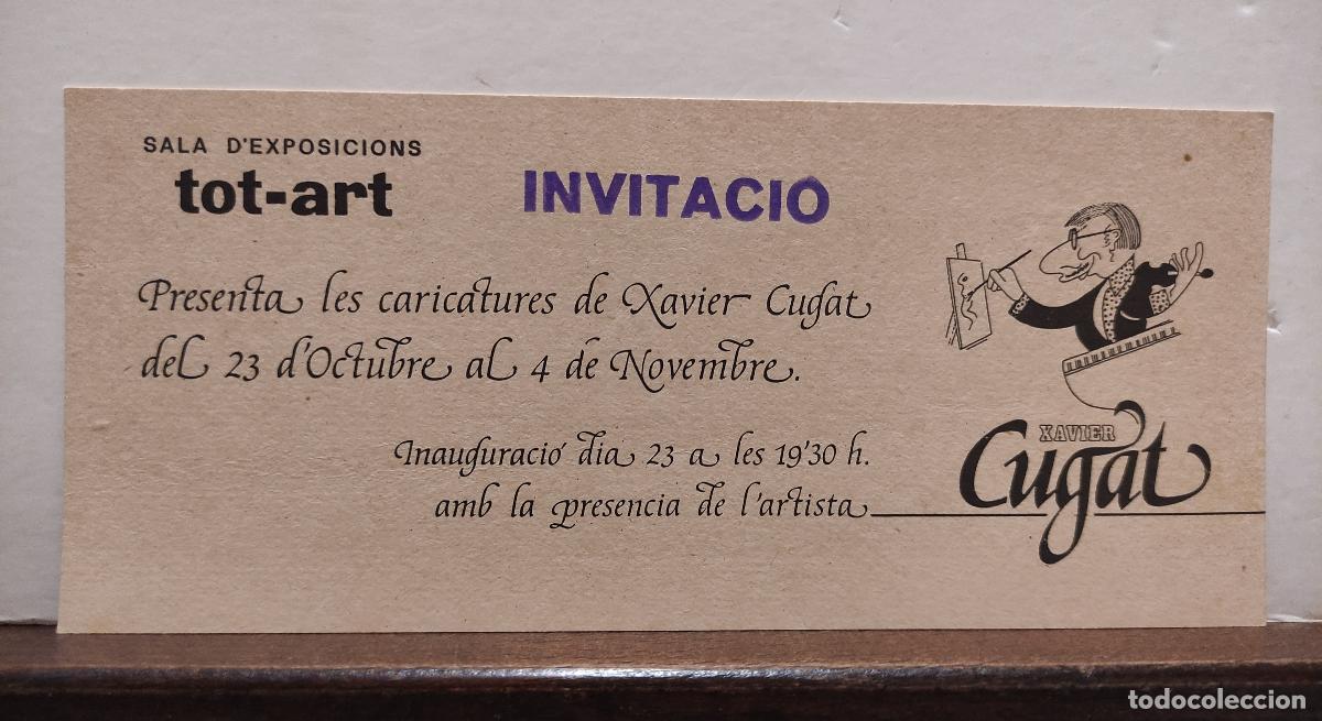 Libros de segunda mano: DIPTICO EXPOSICION CARICATURES DE XAVIER CUGAT - Foto 2