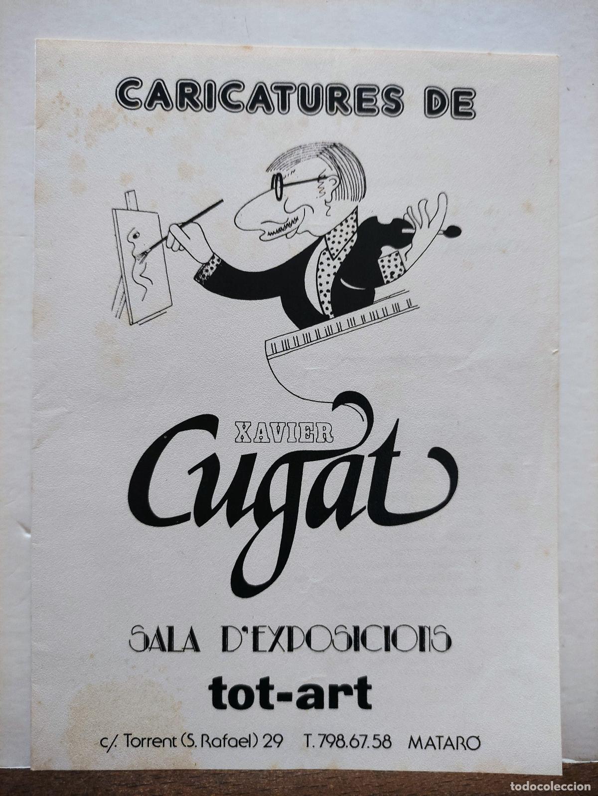 Libros de segunda mano: DIPTICO EXPOSICION CARICATURES DE XAVIER CUGAT - Foto 1
