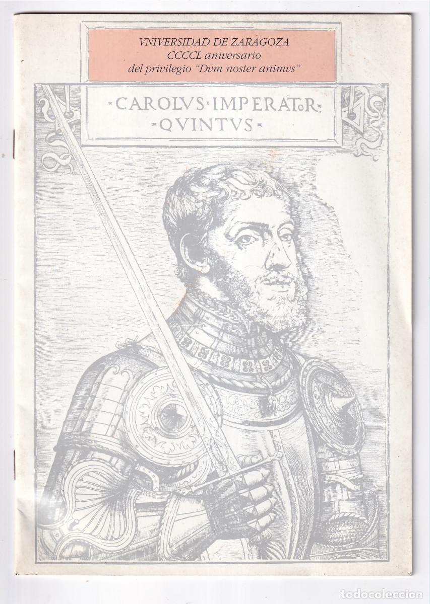 Second hand books: &Aacute;NGEL SAN VICENTE: DISCURSO SOBRE EL PRIVILEGIO DUM NOSTER ANIMUS OTORGADO A ZARAGOZA EN 1542