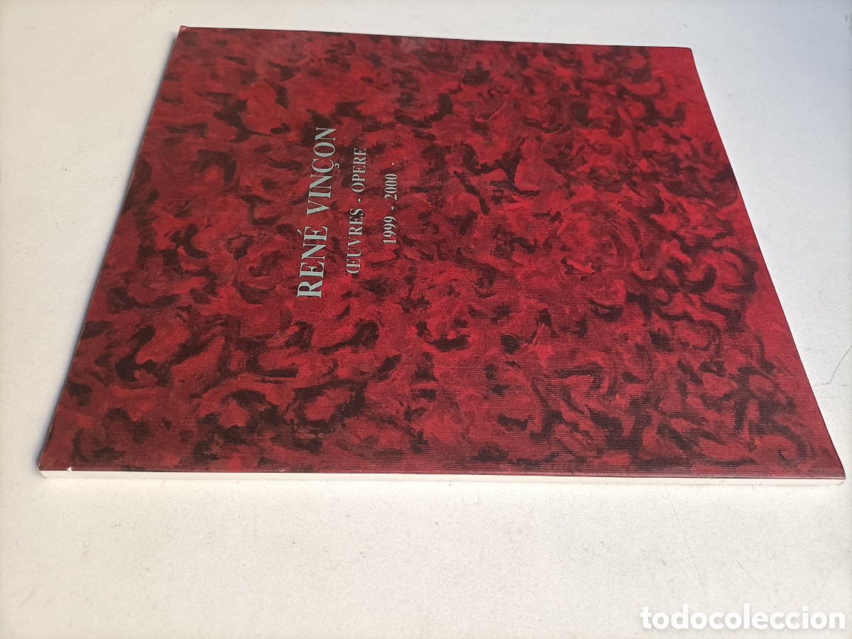Libros de segunda mano: Rene Vinc&oacute;n . Euvres. Opere 1999 2000 texto en italiano Galleria Ahora Palermo