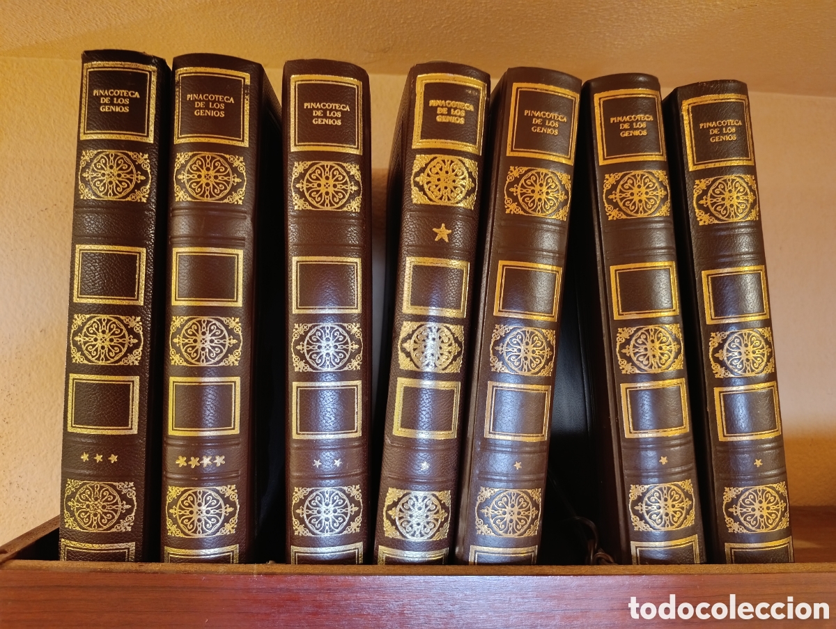 Second hand books: Pinacoteca de los genios, Editorial Codex, 7 tomos con fasciculos