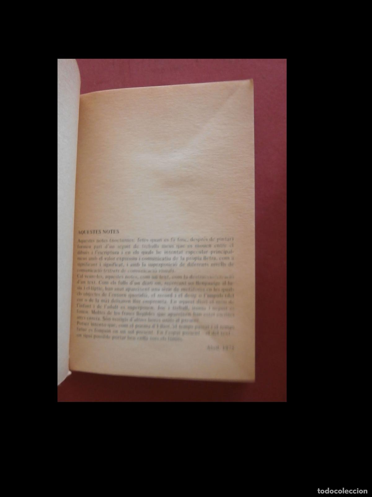 Libros de segunda mano: Notes Nocturnes. Albert R&agrave;fols Casamada - Foto 2
