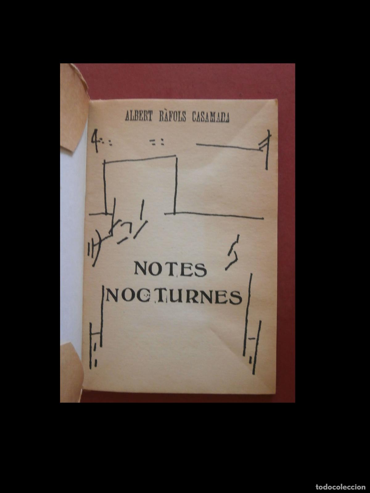 Libros de segunda mano: Notes Nocturnes. Albert R&agrave;fols Casamada - Foto 7