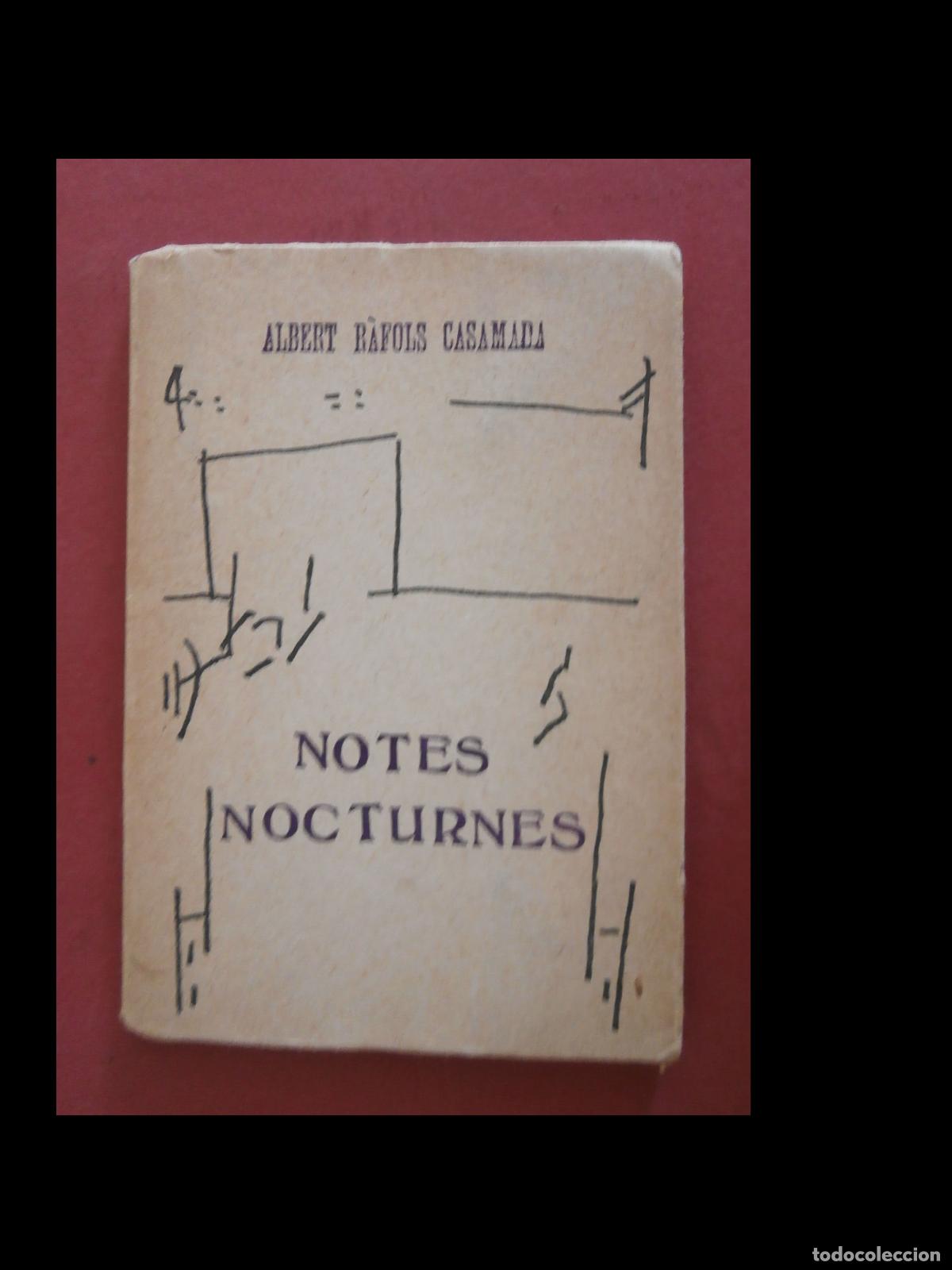 Libros de segunda mano: Notes Nocturnes. Albert R&agrave;fols Casamada - Foto 1