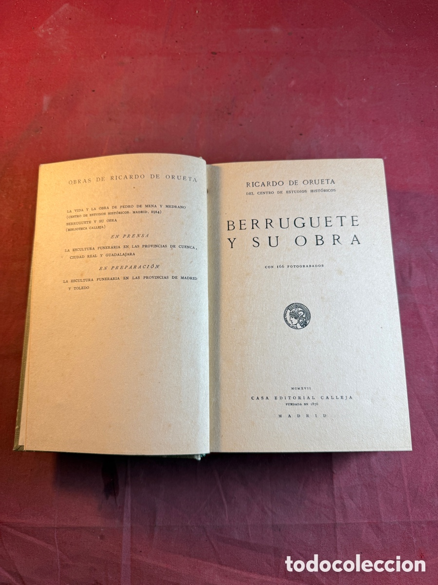Libros de segunda mano: BERRUGUETE Y SU OBRA - Foto 1