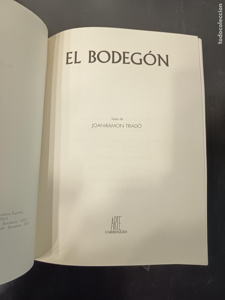 Libros de segunda mano: 2003 - JOAN RAM&Oacute;N TRIADO. El bodeg&oacute;n - Foto 2