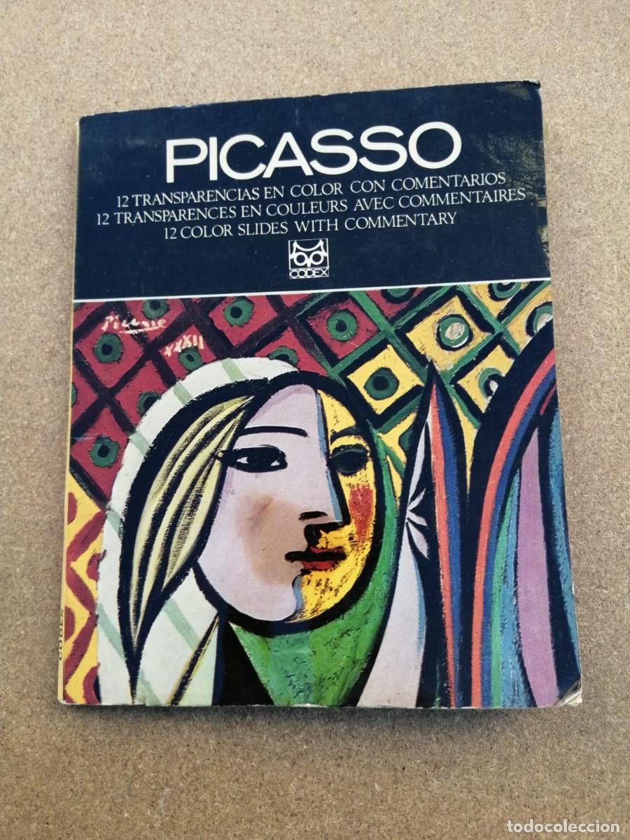 Libros de segunda mano: PICASSO, 12 TRANSPARENCIAS EN COLOR CON COMENTARIOS