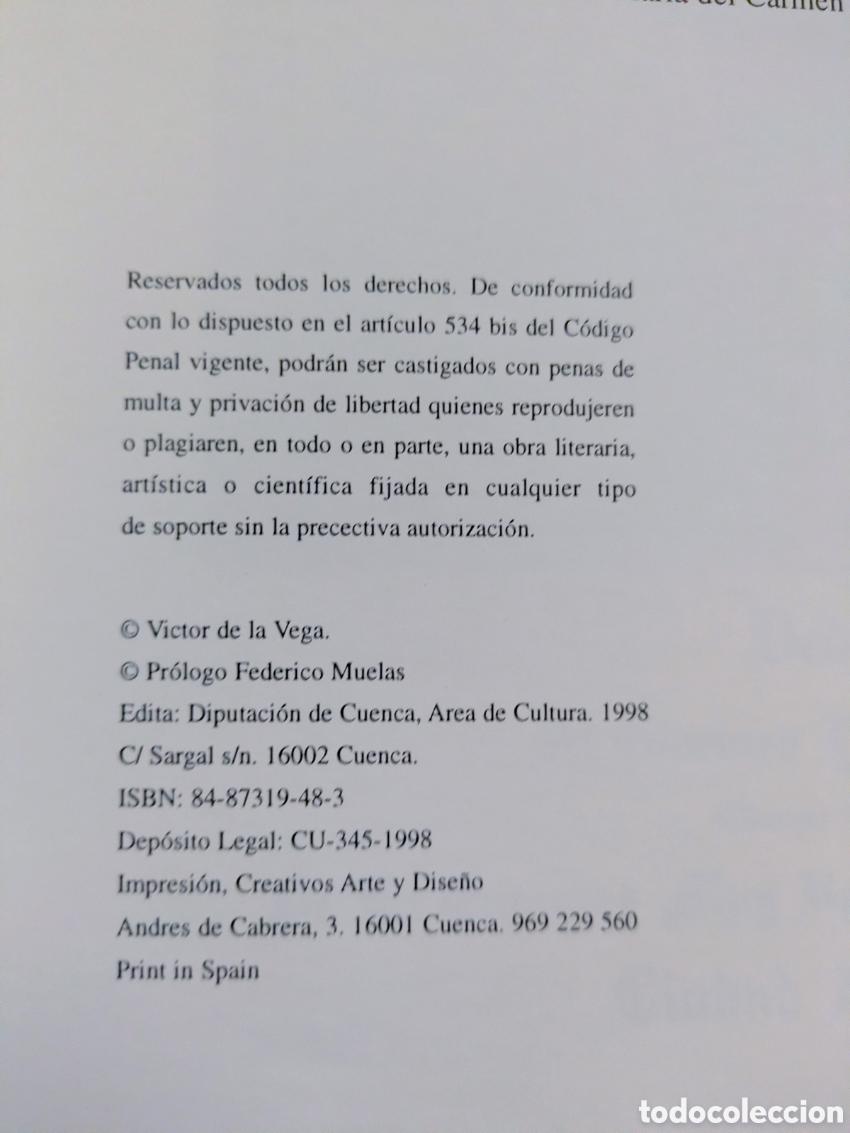 Libros de segunda mano: V&iacute;ctor de la Vega, Cuenca &iacute;ntima dibujos de - Foto 7