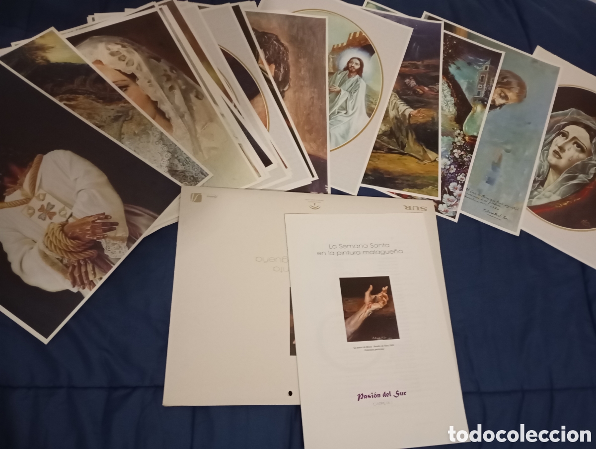 Libros de segunda mano: CARPETA 38 L&Aacute;MINAS: LA SEMANA SANTA EN LA PINTURA MALAGUE&Ntilde;A &ndash; PASION DEL SUR &ndash; COLECCI&Oacute;N COMPLETA