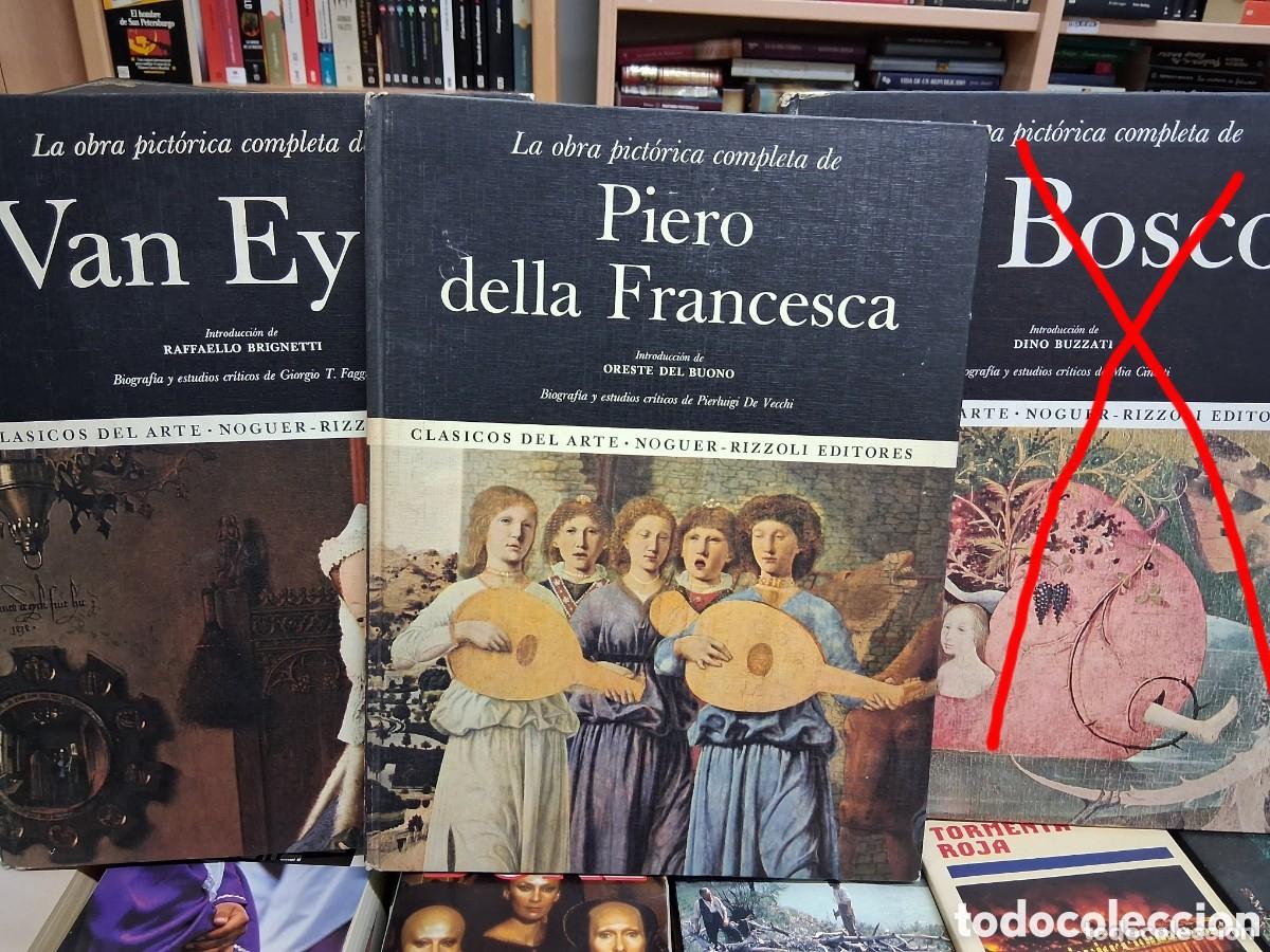 Libros de segunda mano: Lote 5 La obra pictorica completa de Caravaggio, vermeer, Van Eyck,Piero della Francesca