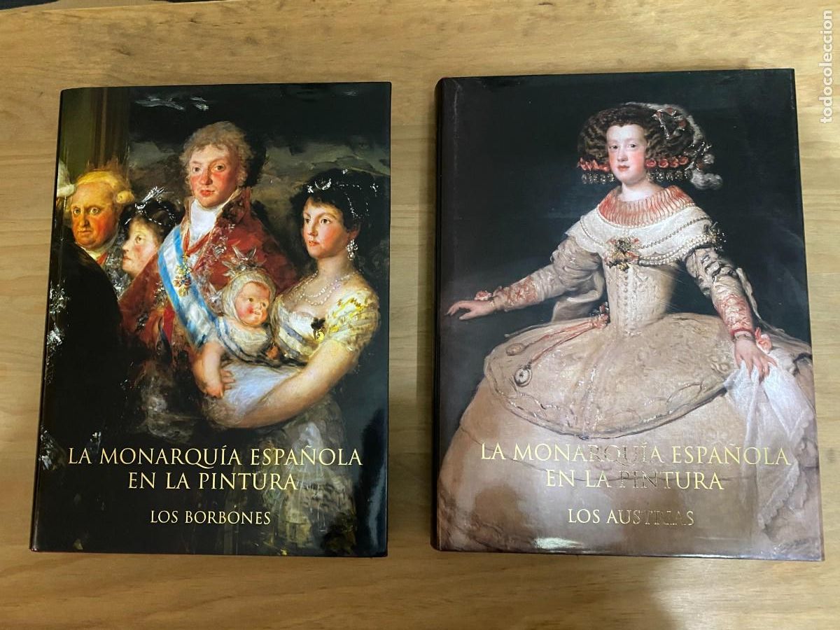 Livres d'occasion: La monarqu&iacute;a en la pintura espa&ntilde;ola, Los Borbones y los Austrias, 2vol, Ed Carroggio