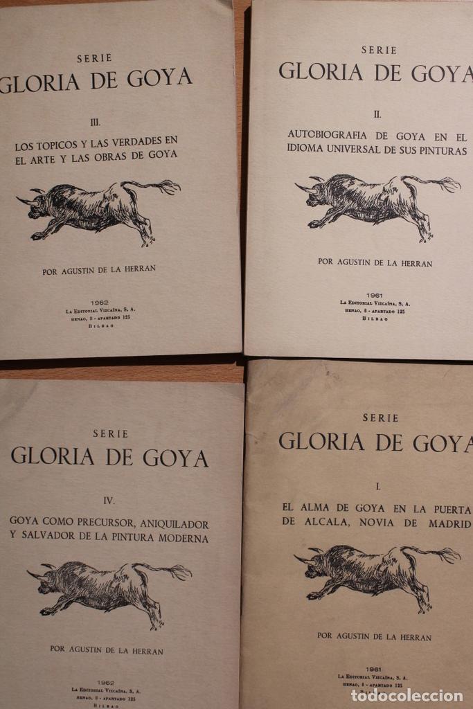 Libros de segunda mano: Serie de gloria de Goya. Cuatro tomos. Bilbao, la editorial Vizca&iacute;na, 1962.