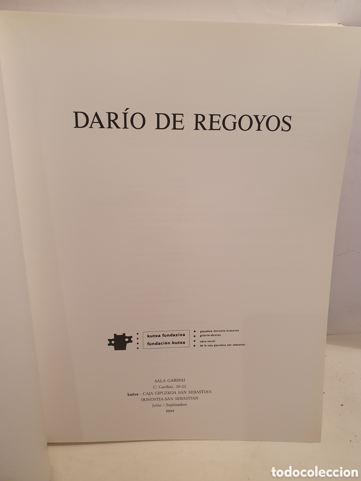 Libros de segunda mano: REGOYOS Y EL PAIS VASCO. BBK FUNDAZIOA. DONOSTIA 1994.