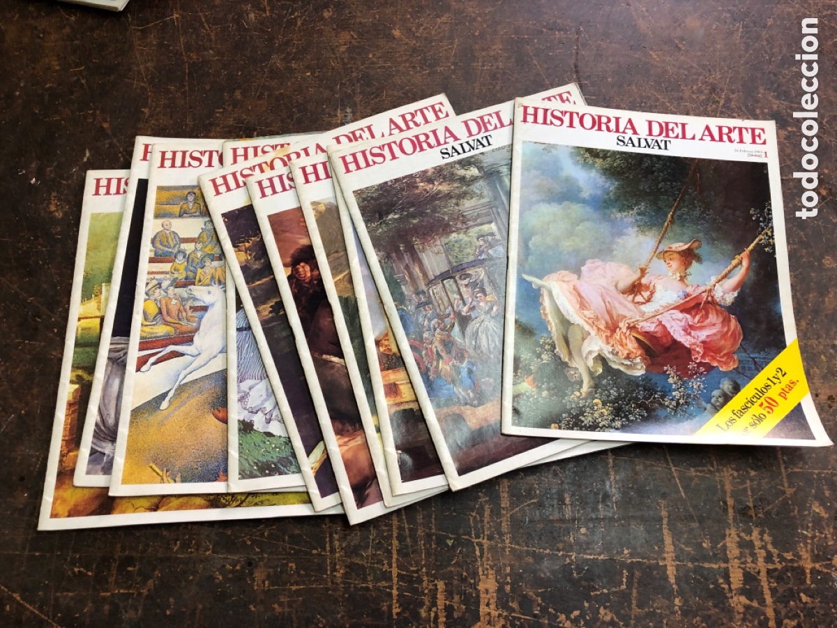 Libros de segunda mano: Historias del arte salvat cat&aacute;logos 1 6 3 7 8 11 12 14 20!84