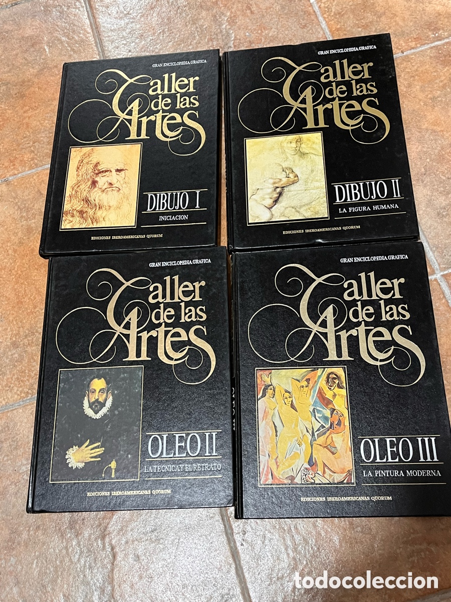 Libros de segunda mano: Taller de las artes (4 tomos) dibujo y &oacute;leo - enciclopedia gr&aacute;fica - retrato - t&eacute;cnica - iniciaci&oacute;n