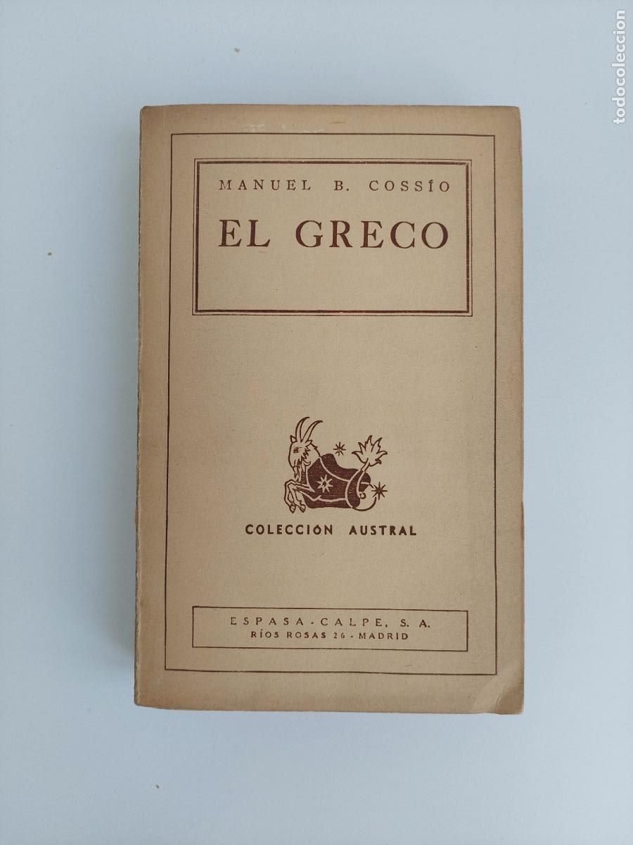 Libros de segunda mano: El Greco - Coss&iacute;o, Manuel B.