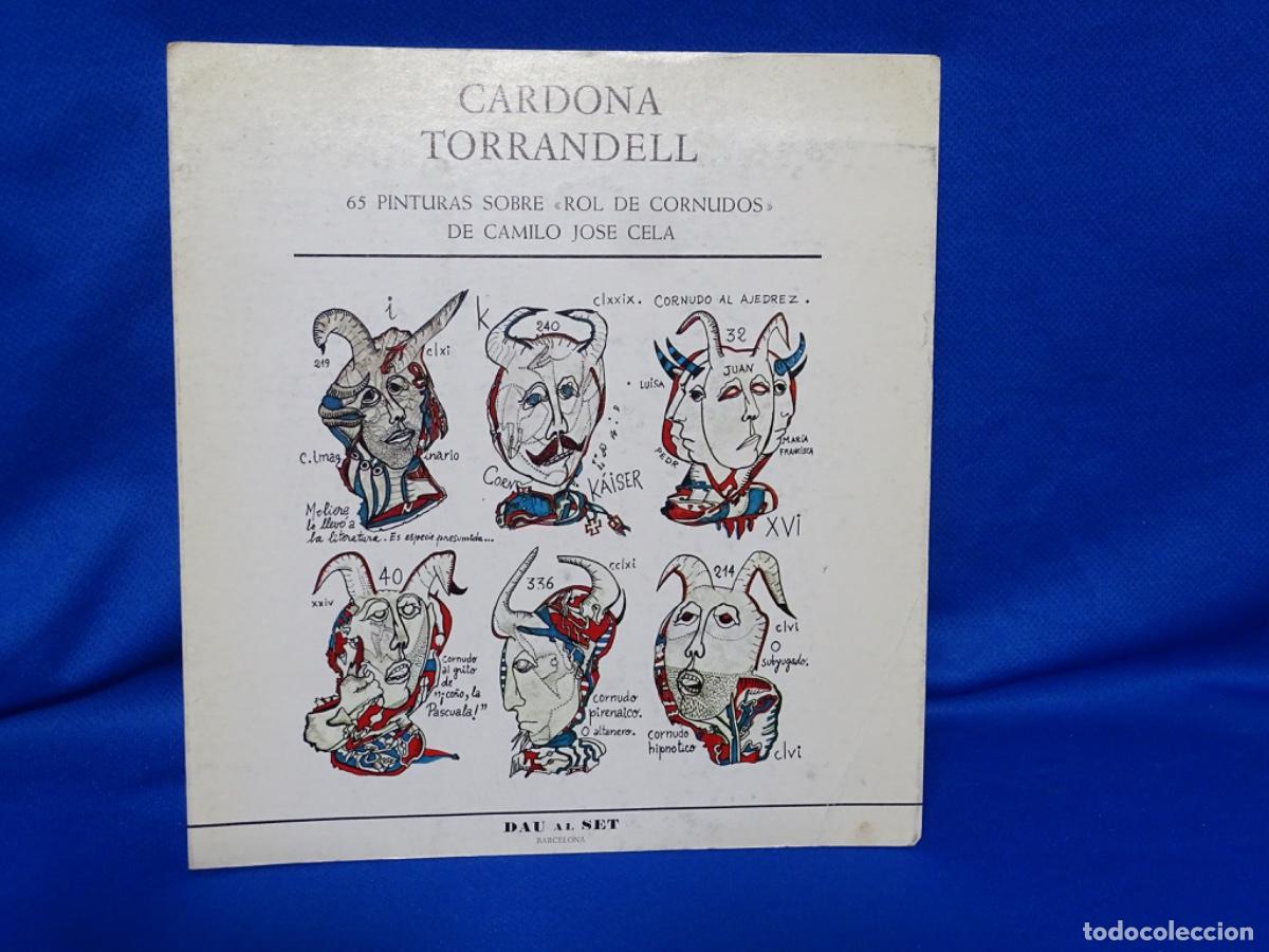 Libros de segunda mano: CATOLOGO CARDONA TORRANDELL. 65 PINTURAS SOBRE EL ROLL DE LOS CORNUDOS. DAU AL SET.