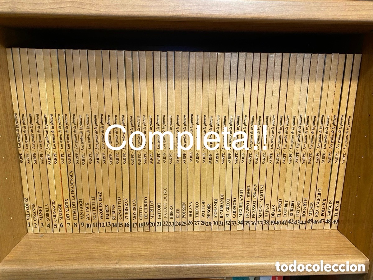 Second hand books: LOS GENIOS DE LA PINTURA SARPE 1979 &ndash; COLECCI&Oacute;N COMPLETA 75 TOMOS &ndash; ARTE