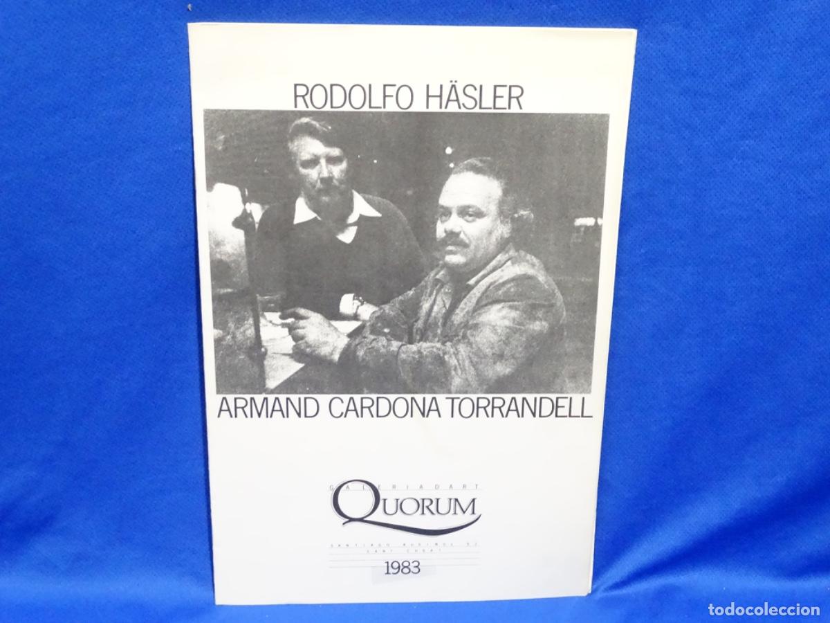 Libros de segunda mano: REVISTA D&rsquo;ART QU&Oacute;RUM 1983. RUDOLF H&Uuml;SLER-ARMAND CARDONA TARRANDELL.