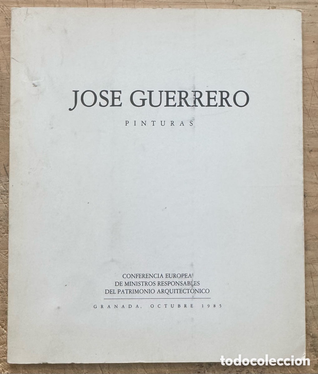 Libros de segunda mano: Jos&eacute; Guerrero. Pinturas (Granada, octubre de 1985)