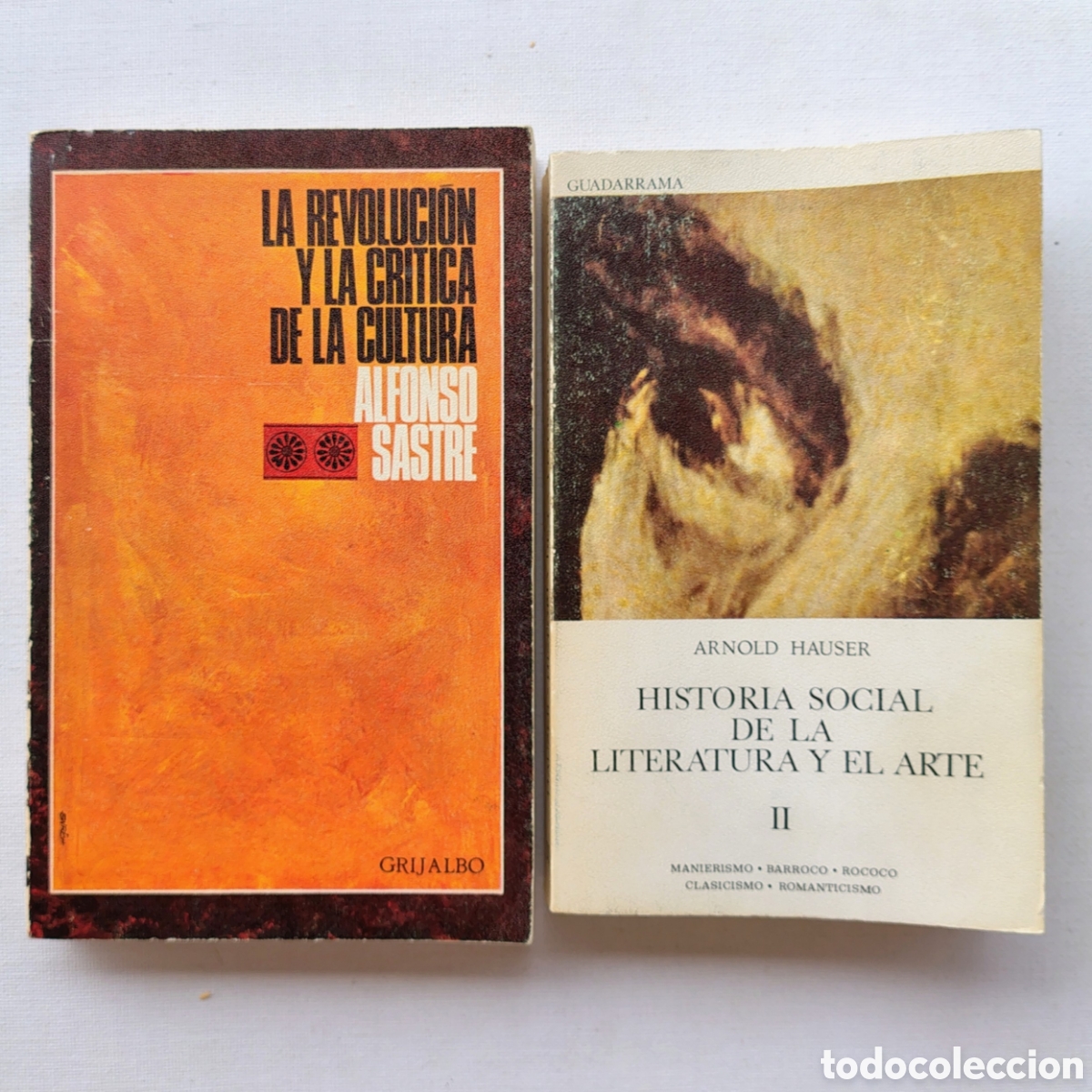 Libros de segunda mano: Lote de 2 libros de teor&iacute;a cr&iacute;tica y literatura: Hauser + Sastre