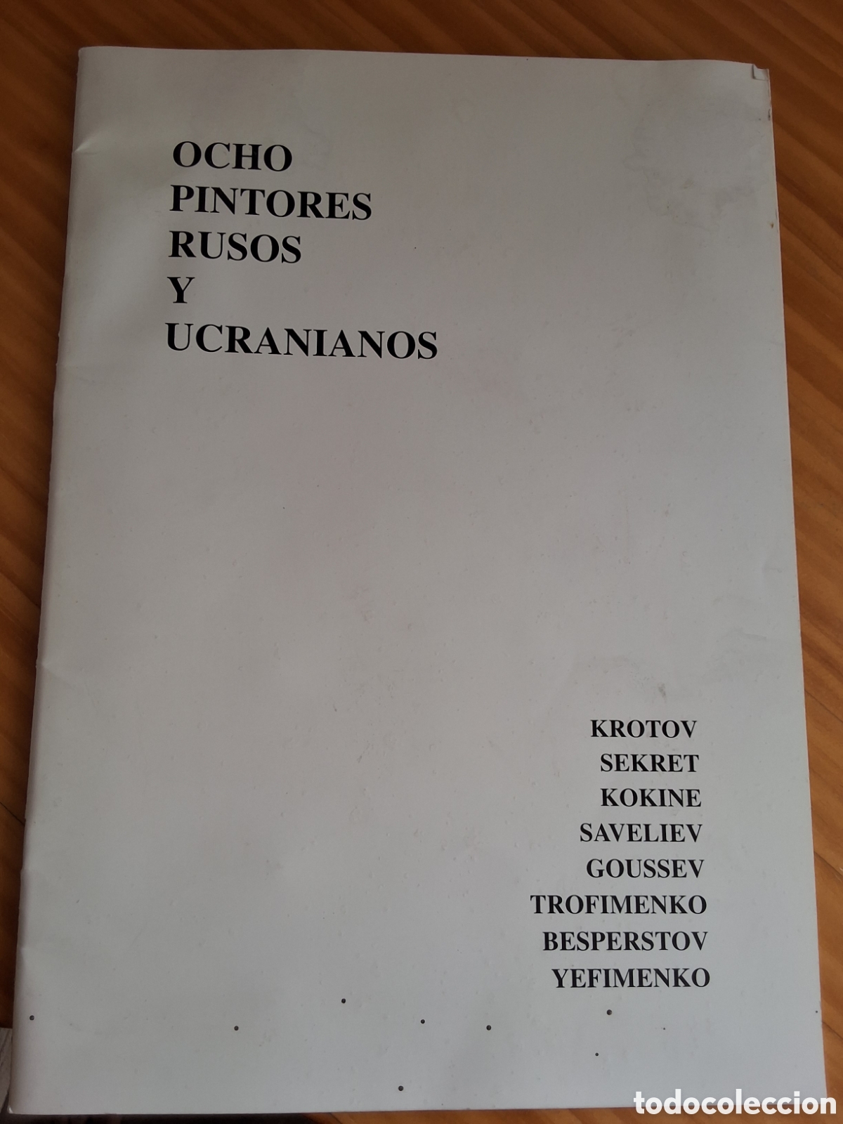 Libros de segunda mano: 8 Pintores rusos y ucranianos catalogo exposici&oacute;n pintura a&ntilde;o 1997/10 sala Dur&aacute;n