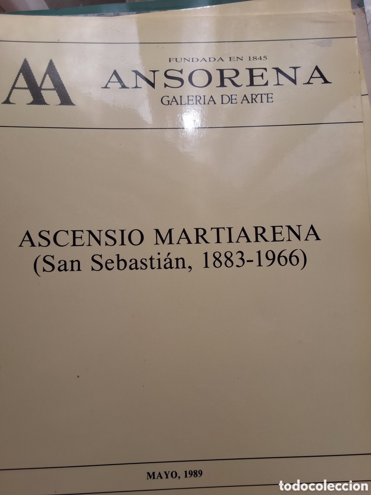 Libros de segunda mano: Ascensio Martiarena catalogo exposici&oacute;n pintura a&ntilde;o 1989/5 galer&iacute;a Dur&aacute;n