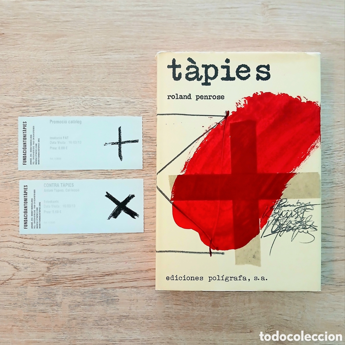 Libros de segunda mano: Libro T&Agrave;PIES + 2 entradas Fundaci&oacute; T&agrave;pies
