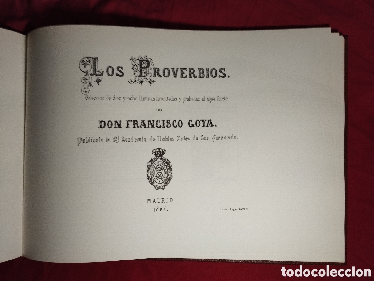 Libros de segunda mano: Magn&iacute;fico Libro Los Disparates Goya - Foto 2