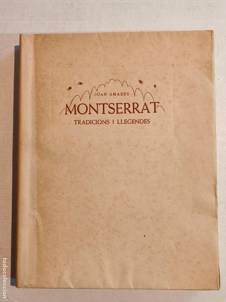 Libros de segunda mano: MONTSERRAT PER JOAN AMADES EDICIONS LA LLUMANERA
