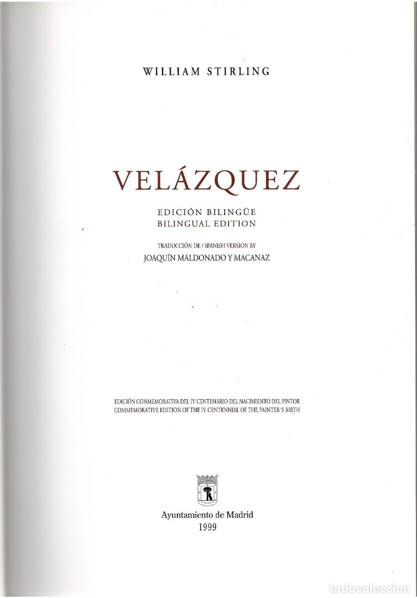 Libros de segunda mano: VEL&Aacute;ZQUEZ / WILLIAM STIRLING - Foto 2