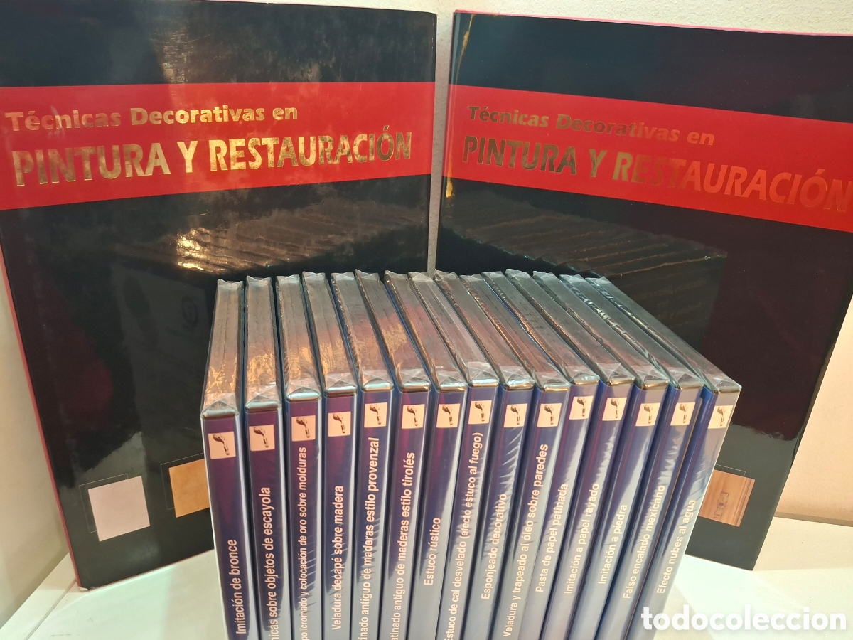 Gebrauchte B&uuml;cher: TECNICAS DECORATIVAS EM PINTURA E RESTAURO, DOS VOLUMENES + 15 CDS, HEGAR, 2002