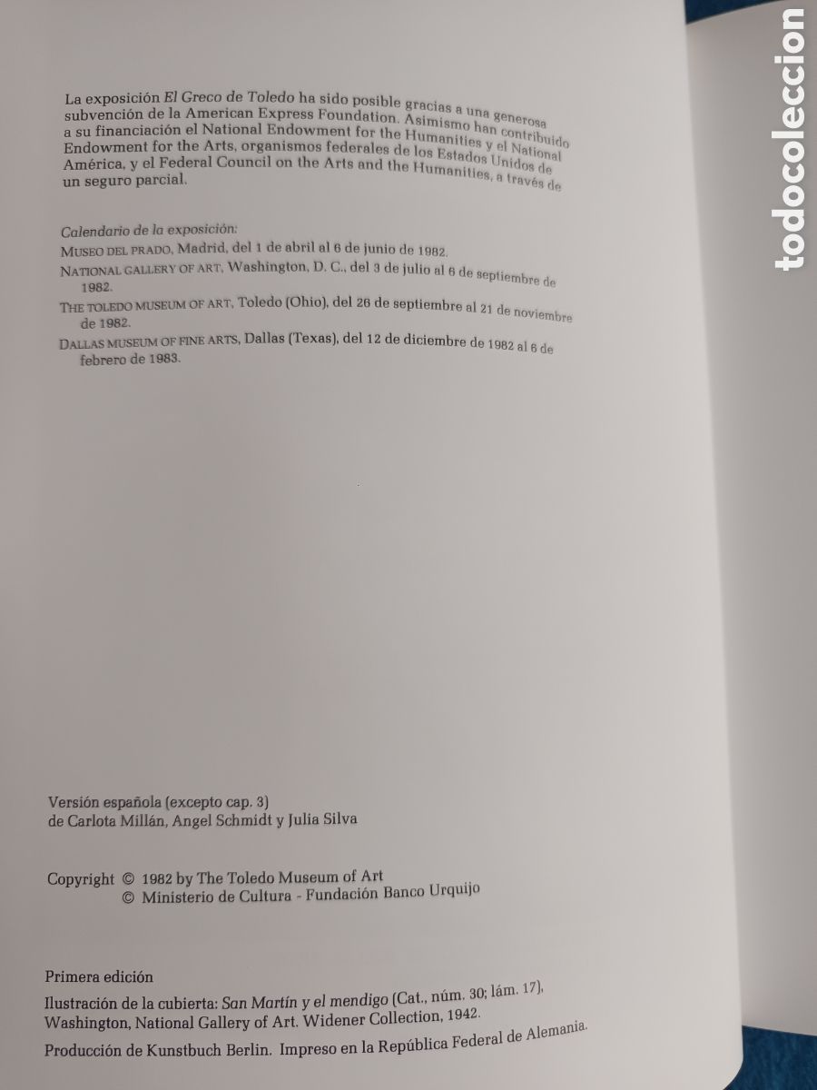 Libros de segunda mano: El Greco de Toledo-Textos de Jonathan Brown - Foto 4