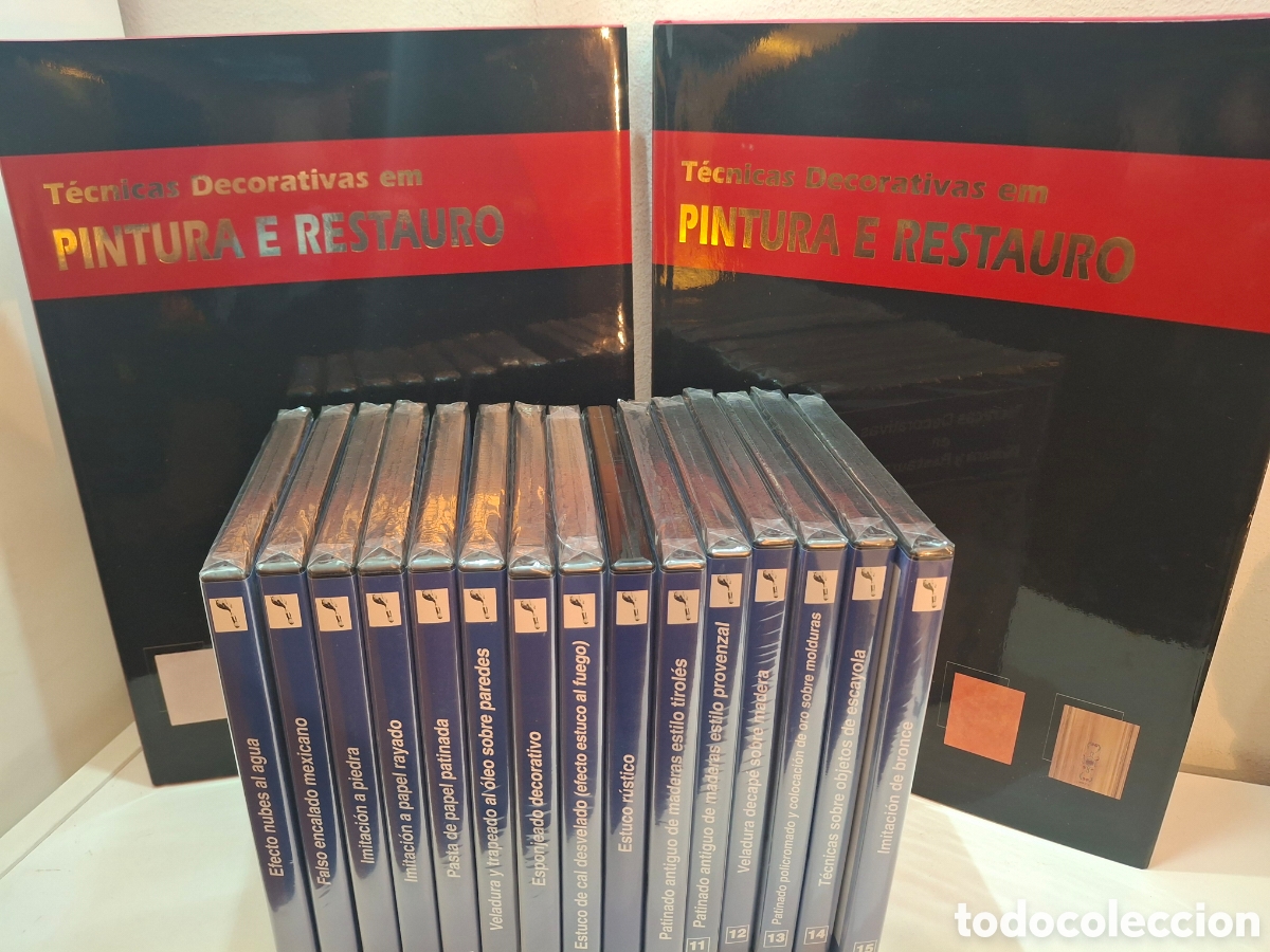 Libri di seconda mano: TECNICAS DECORATIVAS EM PINTURA E RESTAURO, DOS VOLUMENES + 15 CDS, HEGAR, 2002