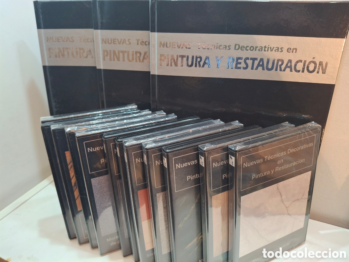 Libros de segunda mano: TECNICAS DECORATIVAS EN PINTURA Y RESTAURACION, TRES VOLUMENES + 12 CDS, HEGAR, 2002