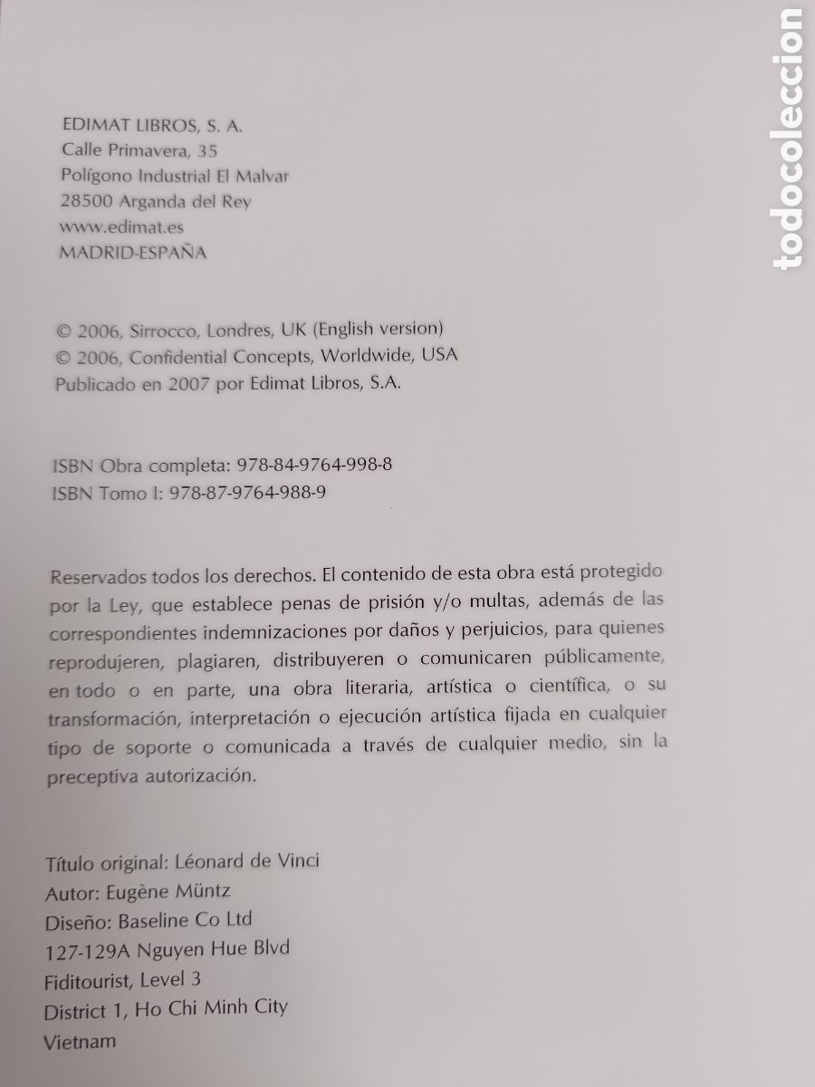 Libros de segunda mano: Leonardo da Vinci, dos vol&uacute;menes de Eugene Muntz - Foto 7