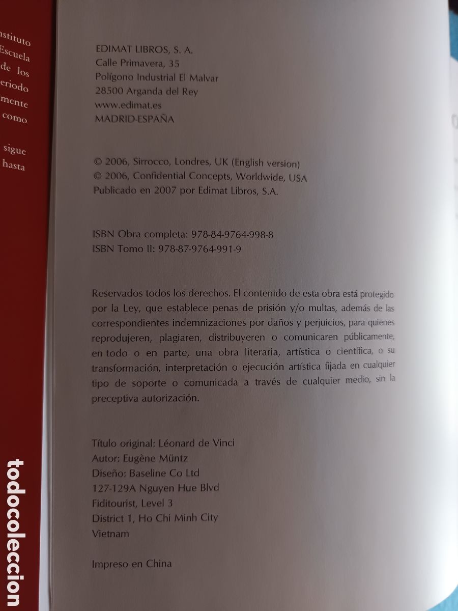 Libros de segunda mano: Leonardo da Vinci, dos vol&uacute;menes de Eugene Muntz - Foto 10