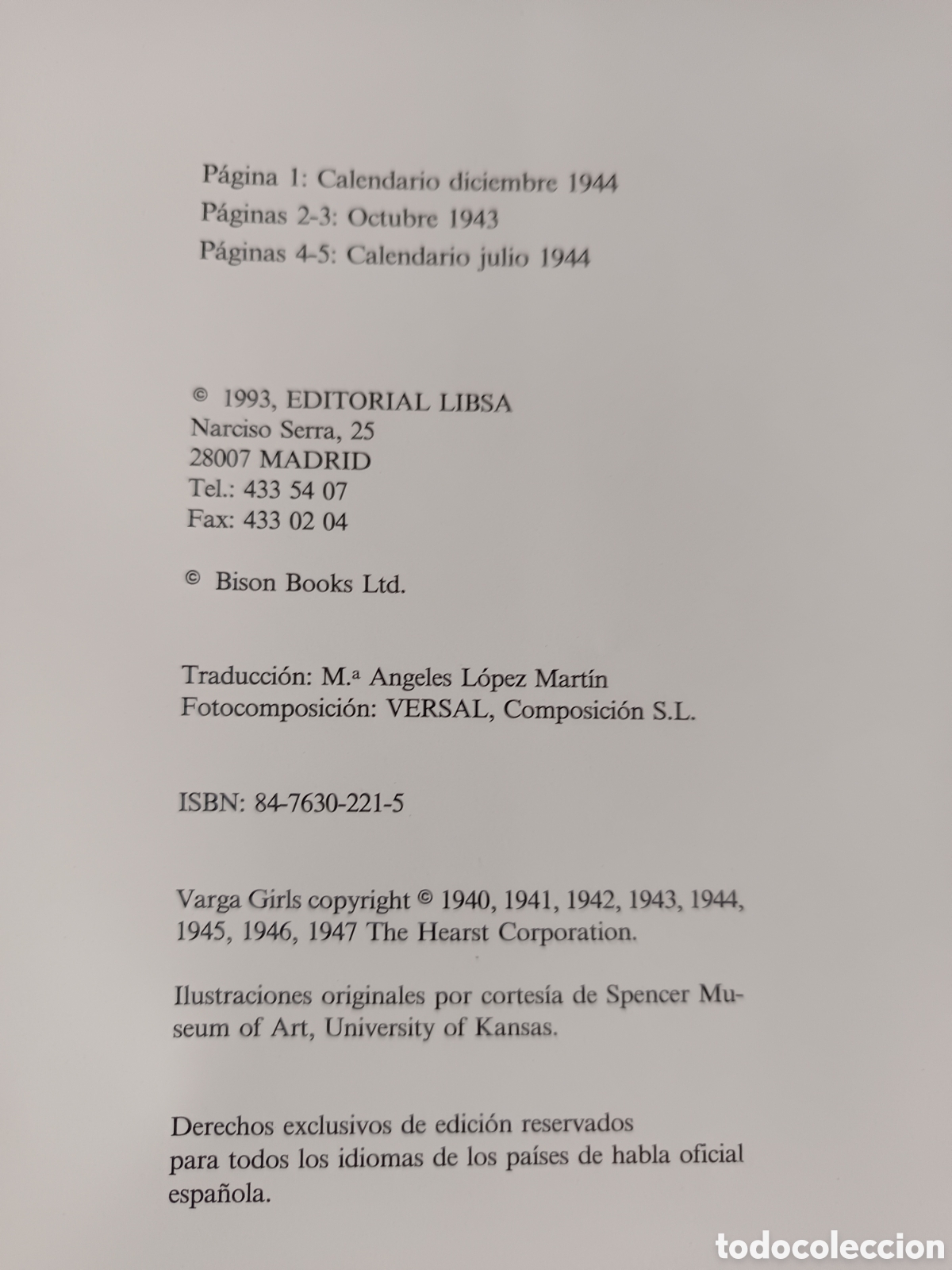 Libros de segunda mano: VARGA Tom Robotham Libsa, Madrid. - Foto 6