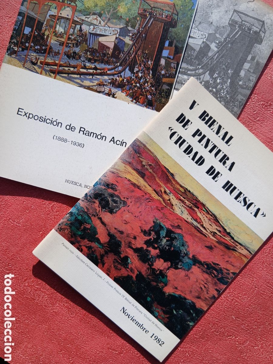 Libros de segunda mano: Exposici&oacute;n de Ram&oacute;n Ac&iacute;n (1888-1936) y V bienal de pintura Ciudad de Huesca.