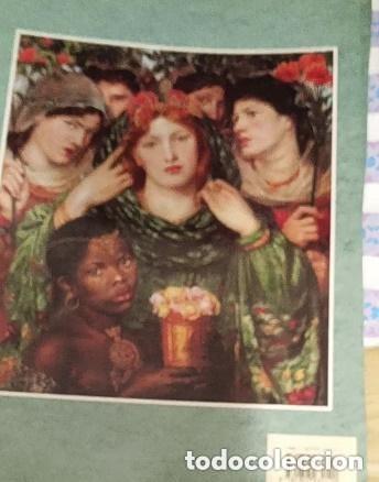 Libros de segunda mano: CUBIERTA TRASERA DE LIBRO PINTOR PRERRAFAELISTA DANTE GABRIEL ROSSETTI