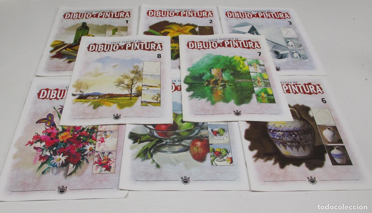 Libros de segunda mano: DIBUJO Y PINTURA / CURSO PR&Aacute;CTICO - LOTE DE 8 FASCICULOS - RBA 2004 - COMO NUEVOS