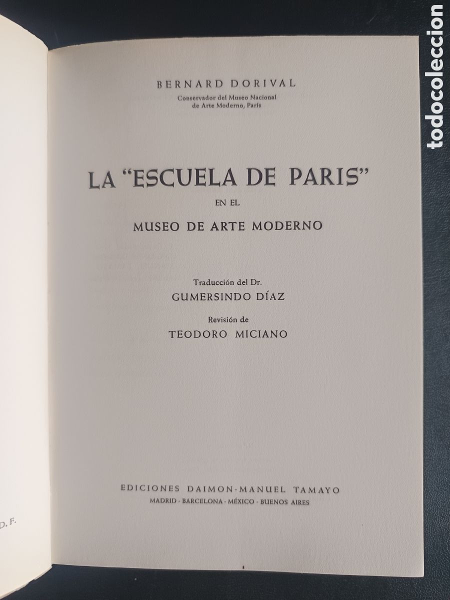 Libros de segunda mano: GRANDES MUSEOS. ESCUELA DE PARIS. DAIMON 1966. - Foto 3